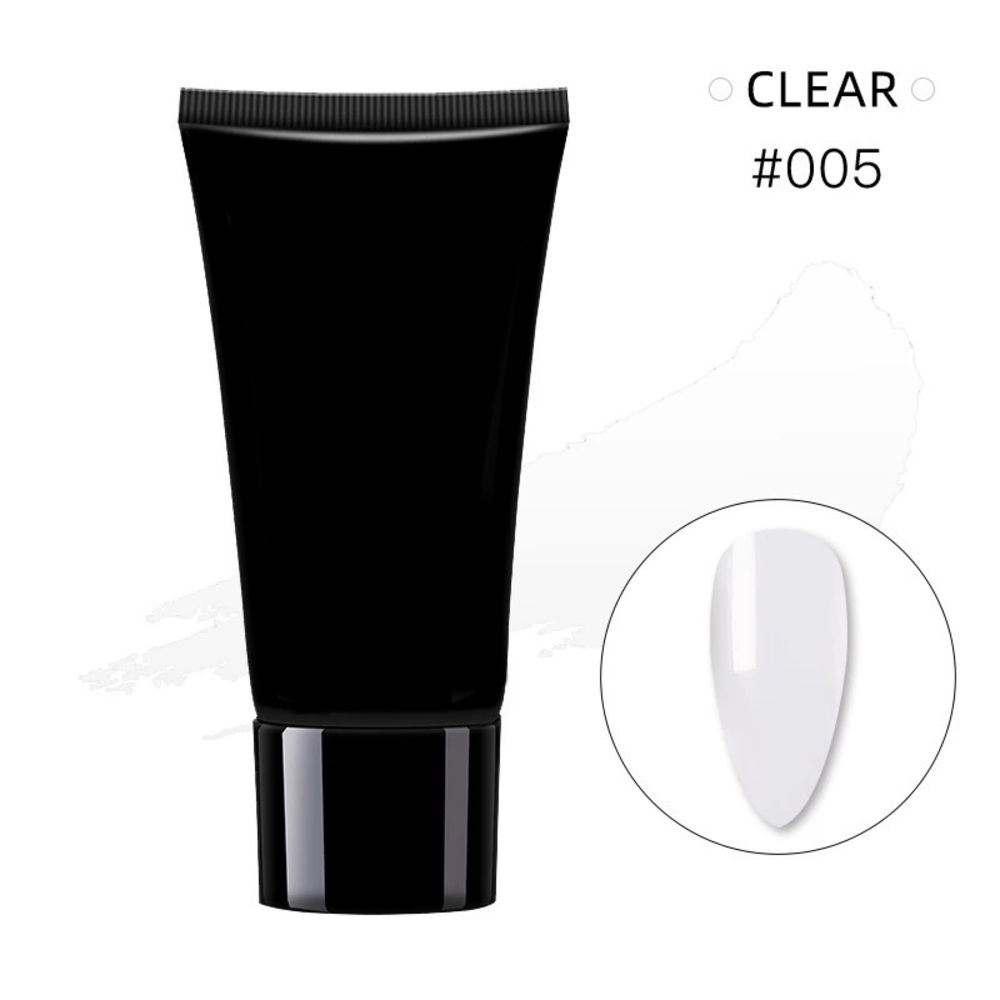 Polygel Nail Kit - Clear - with UV Led Lamp